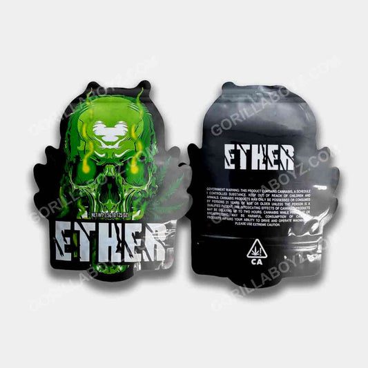 Ether 3D mylar bags 3.5 grams