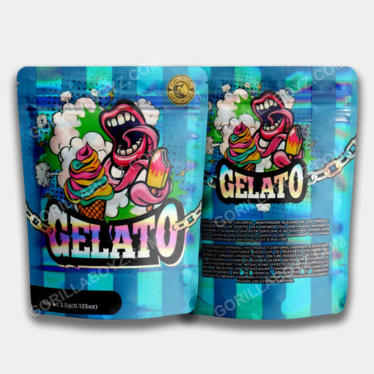 Gelato mylar bags 3.5 grams