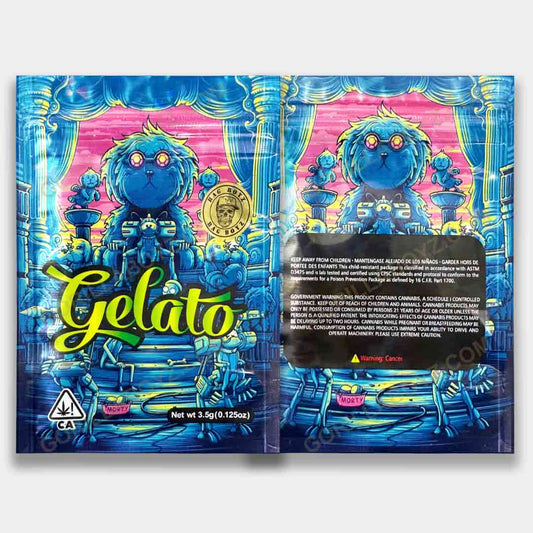 Gelato Holographic mylar bag 3.5 grams