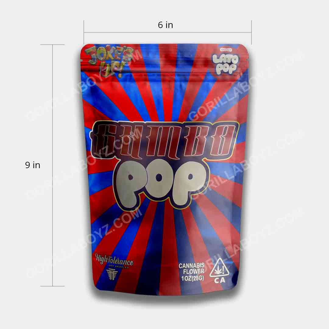 Gumbo Pop 1 ounce mylar bags