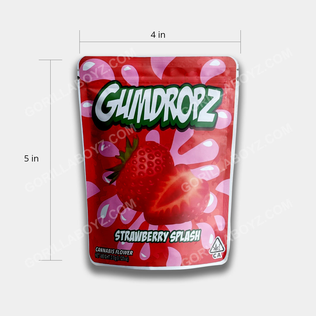Strawberry Splash mylar bags 3.5 grams