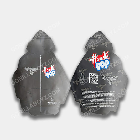 Hoodie Pop mylar bags 1 ounce