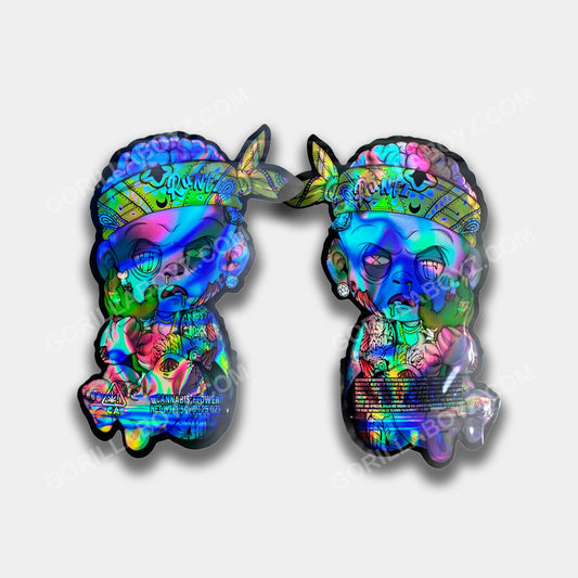 I Cant Feel My Face Runtz mylar bags 3.5 grams