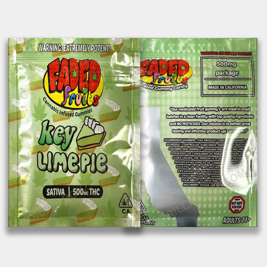 Key Lime Pie mylar bags 500 mg