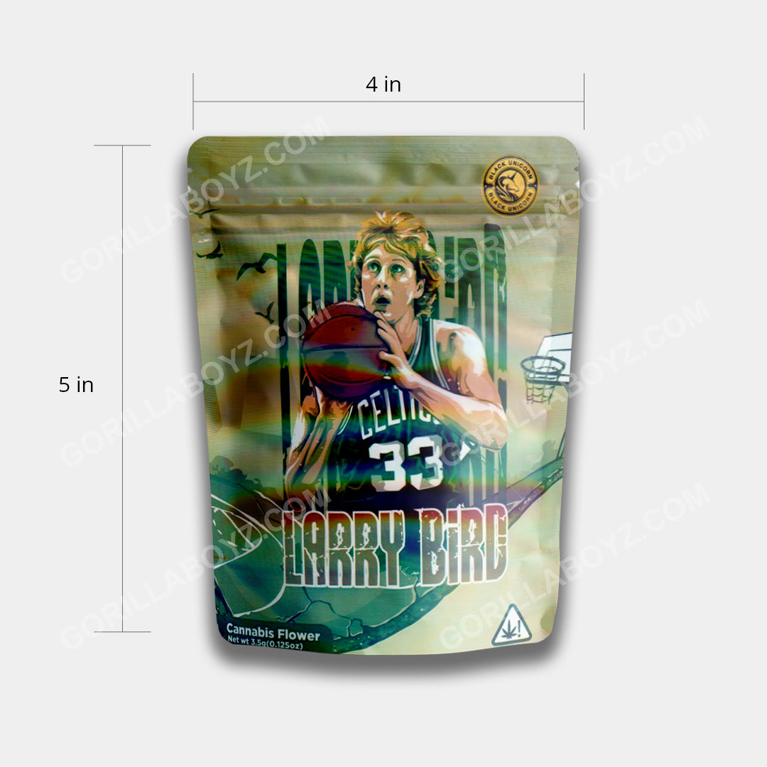 Larry Bird dimensions mylar bags