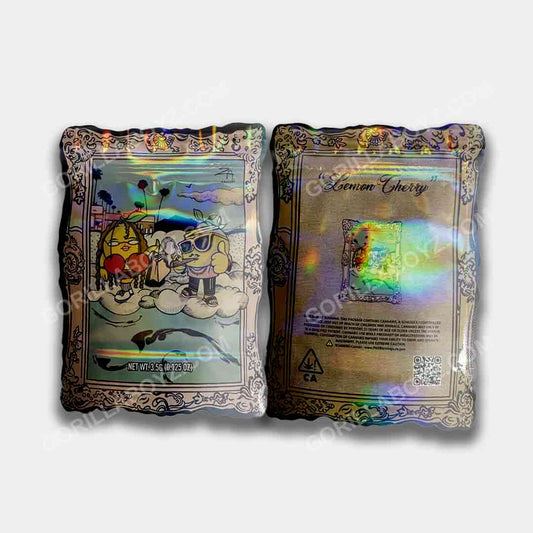 Lemon Cherry holographic mylar bags 3.5 grams