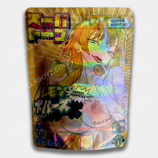 Lemon Popperz 16 ounces mylar bags
