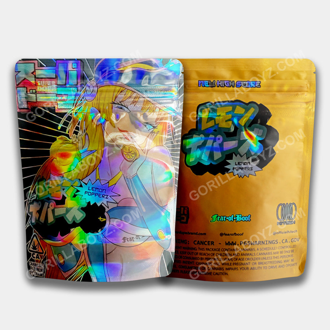 Lemon Cherry Popperz mylar bags 3.5 grams