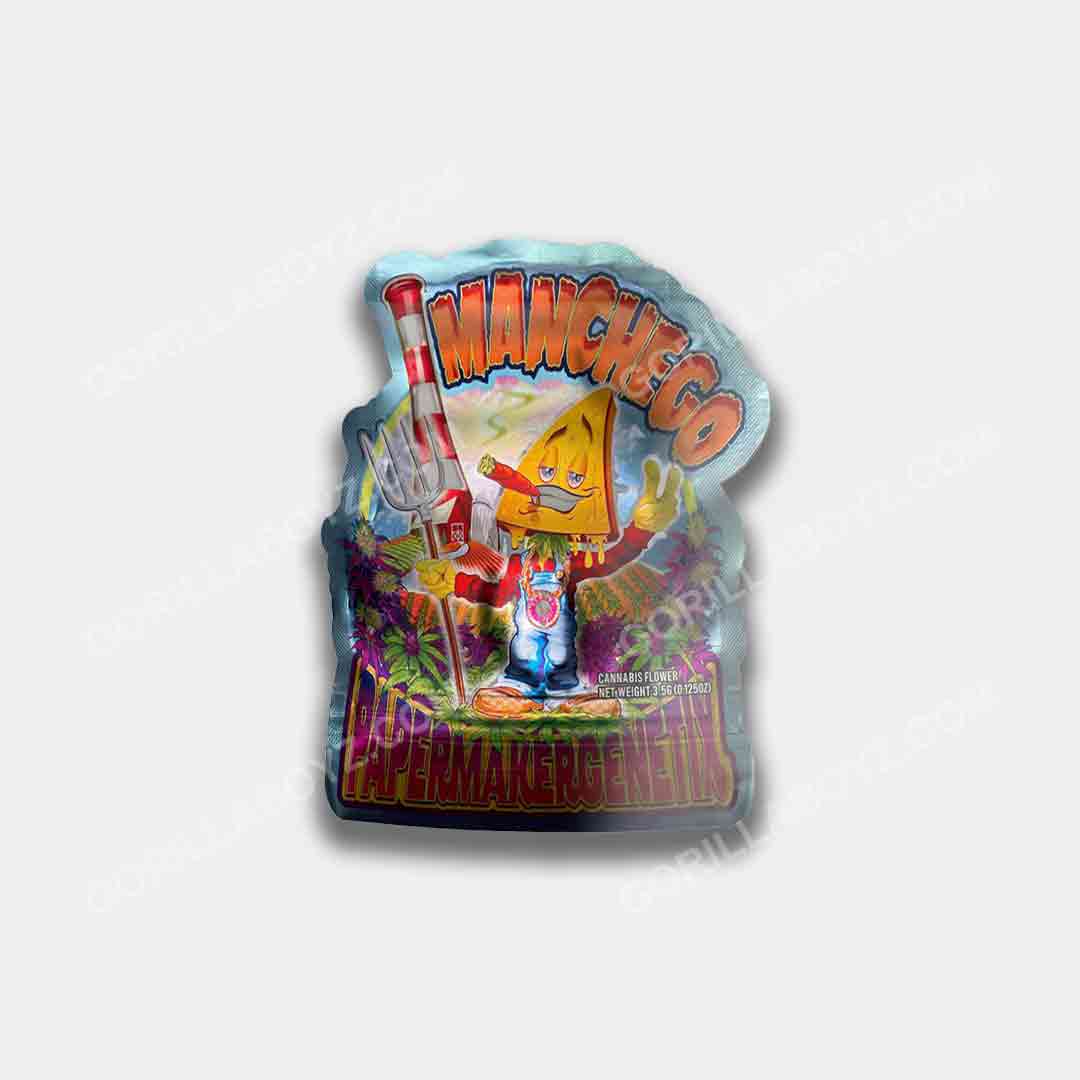 Manchego mylar bags 3.5 grams 3D design