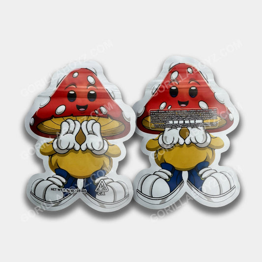 Happy Mushroom mylar bags 3.5 grams