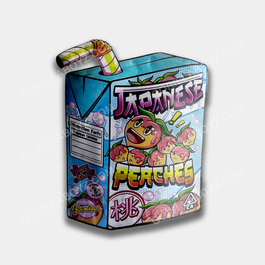 Japanese Peaches mylar bags 16 ounces