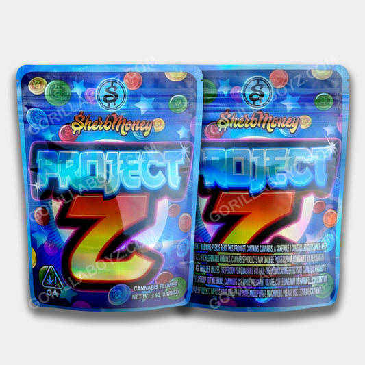 Project Z mylar bags 3.5 Grams