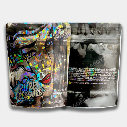 Pure Pressure Holographic mylar bags 3.5 grams