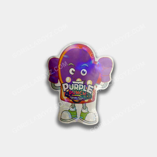 Purple Punch 3D mylar bags 3.5 grams