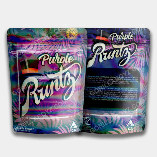 Runtz Purple mylar bags 