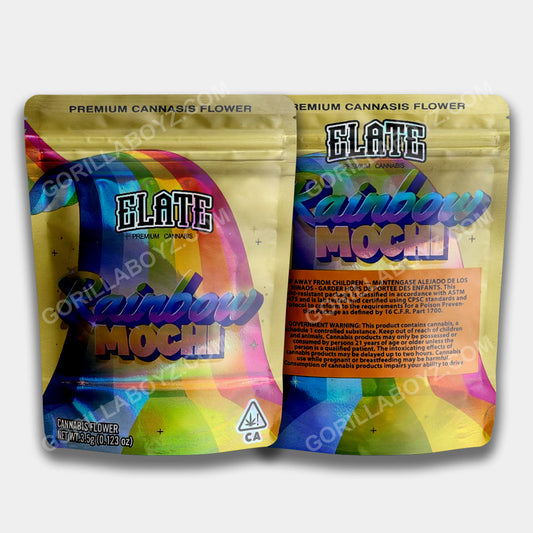 Rainbow Mochi mylar bags 3.5 grams