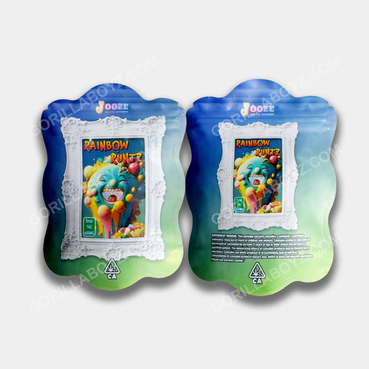 Rainbow Runtz mylar bags 600 mg