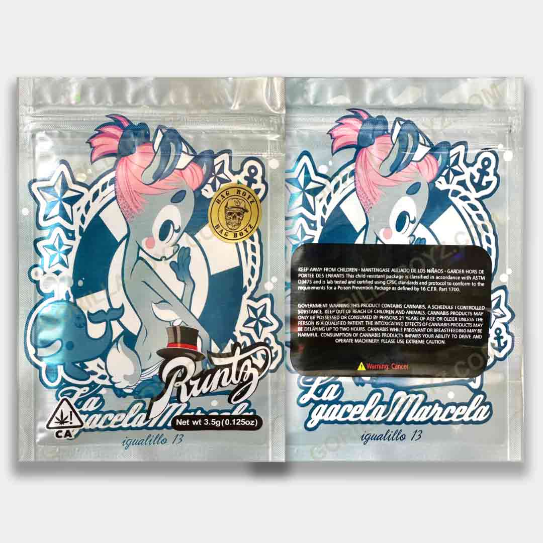 runtz holographic mylar bags 3.5 grams