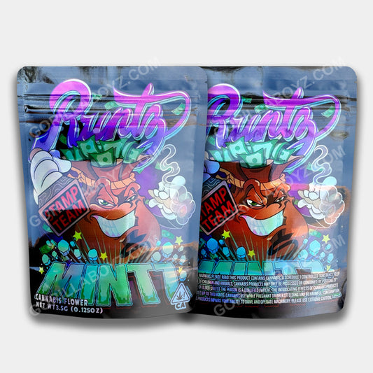 Runtz Mintz mylar bags 3.5 grams