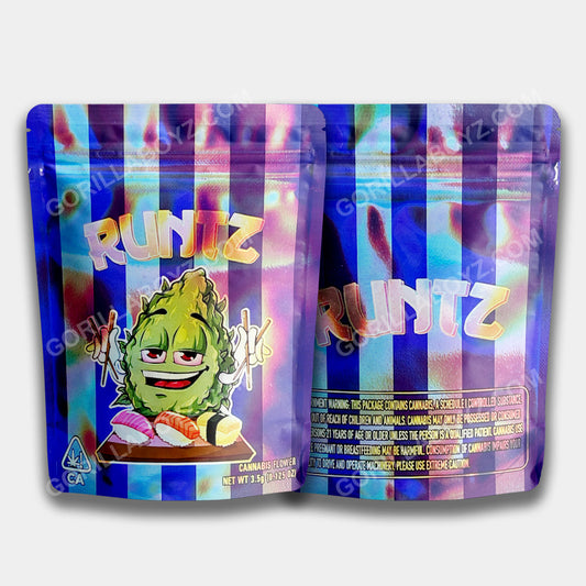 Runtz Zushie mylar bags 3.5 grams