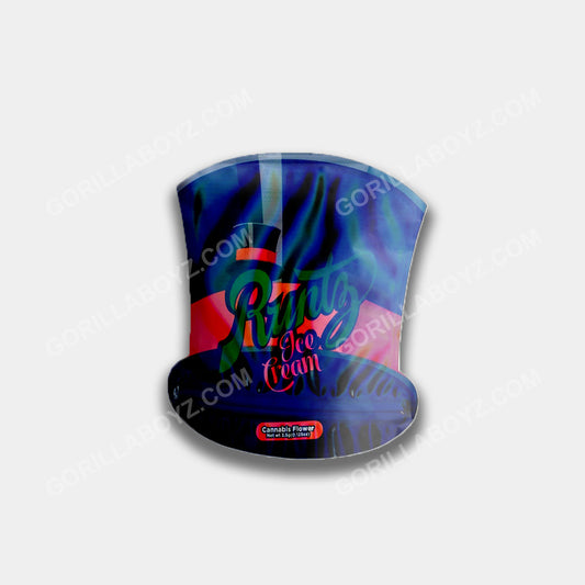 Runtz Ice Cream mylar bags 3.5 grams holographic