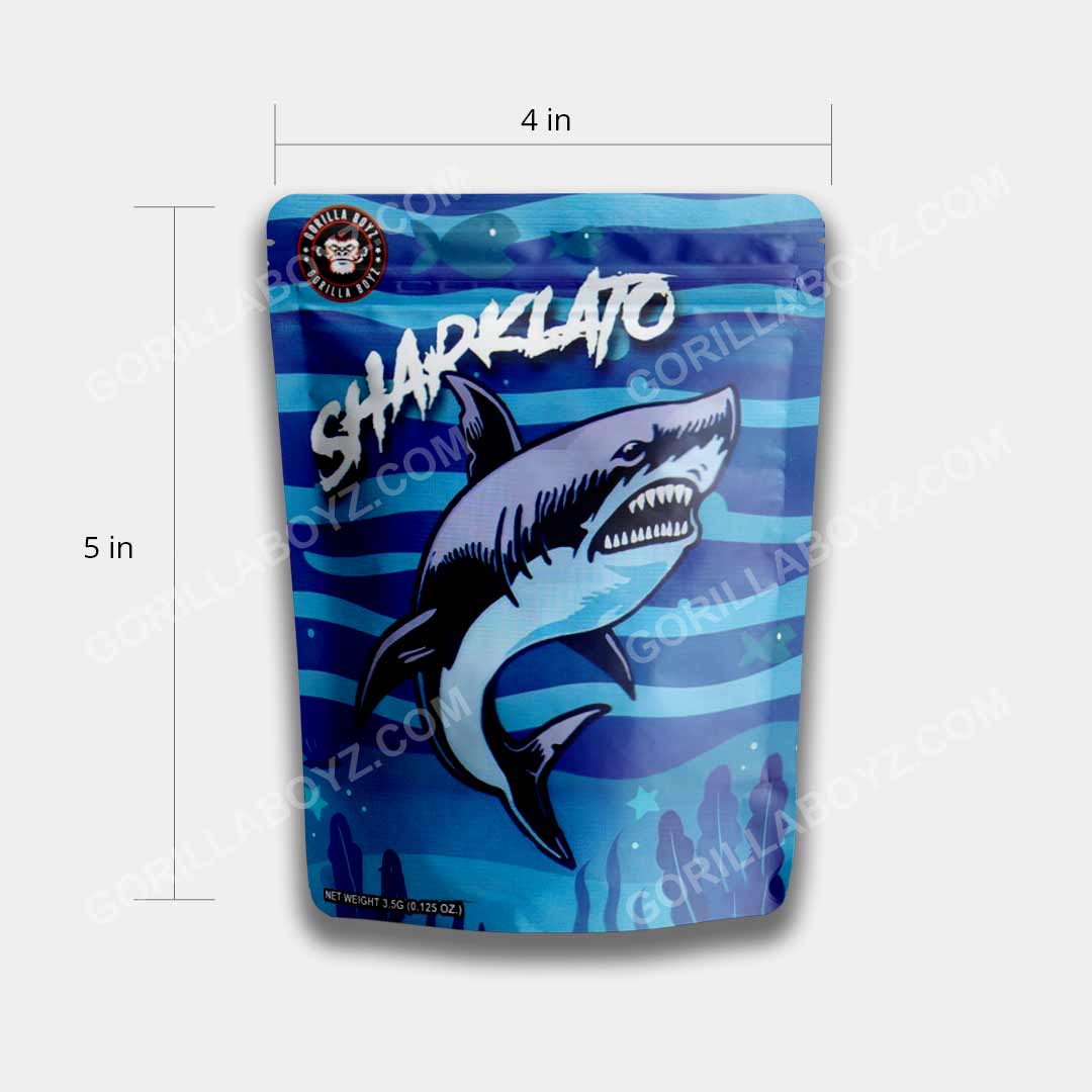 sharklato 3.5 gram mylar bags