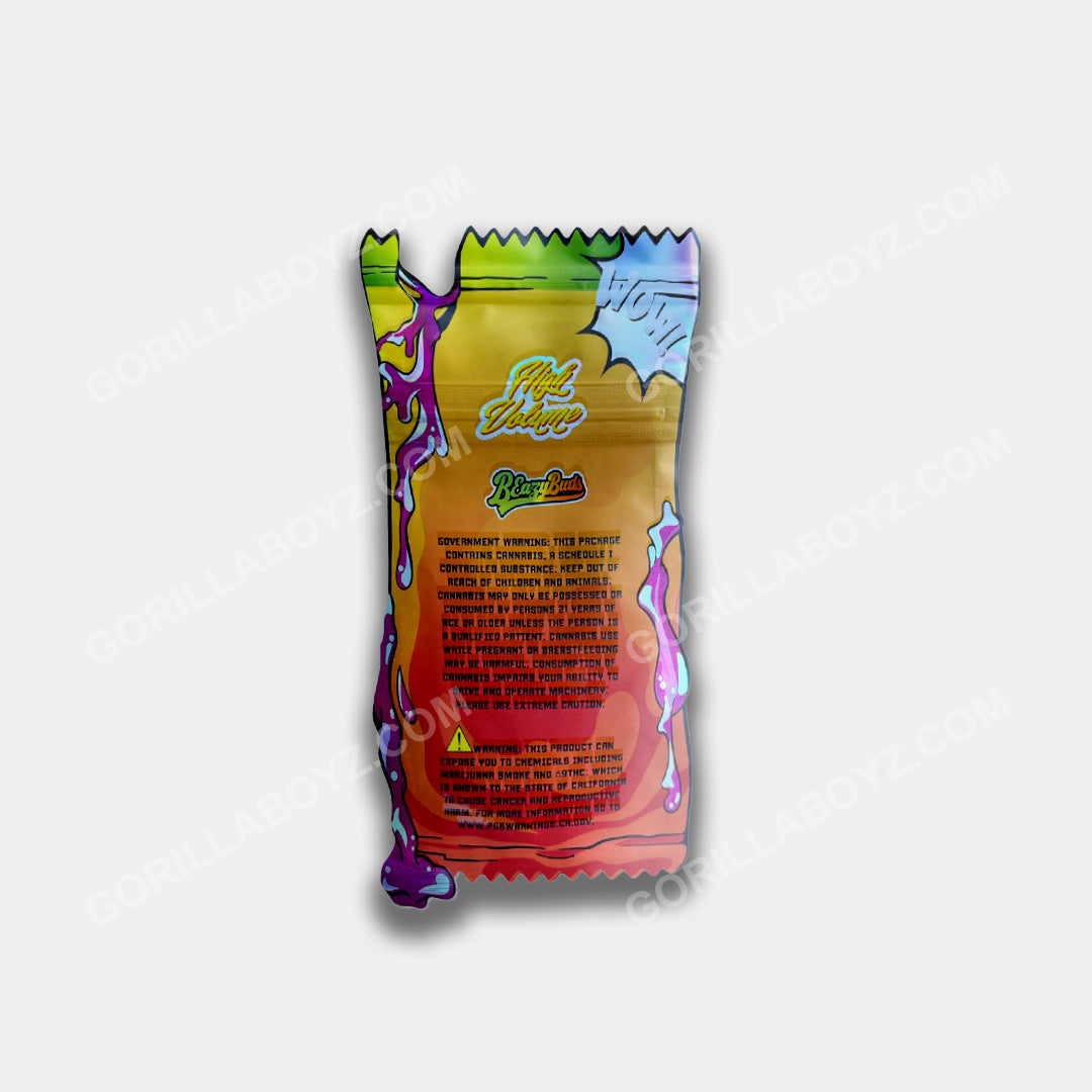 Siracha Fumi holographic mylar bags