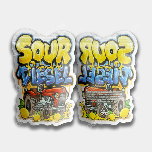 Sour Diesel mylar bags 3.5 grams