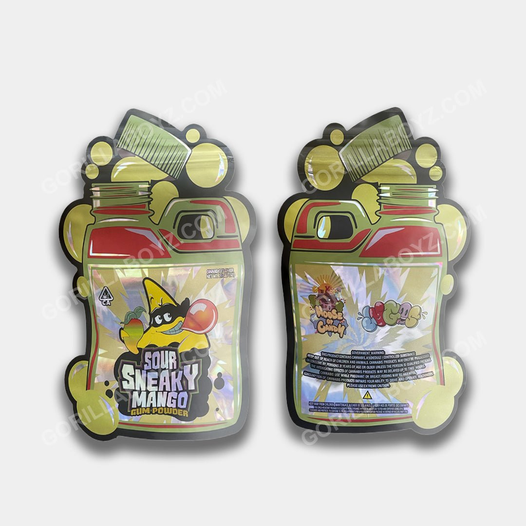 Sour Sneaky Mango 1 ounce mylar bags