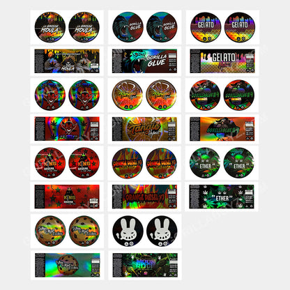 3.5g Jars with Stickers (Glass jars included)