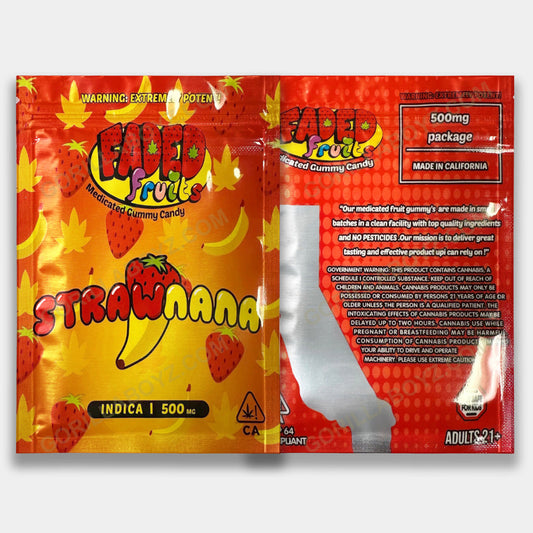 Strawnana mylar bag edibles 500 mg