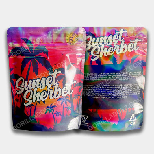 Sunset Sherbet mylar bags 3.5 grams