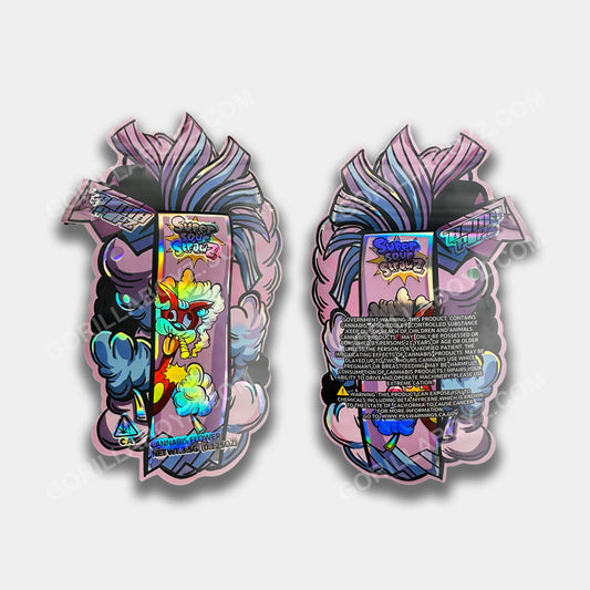 Super Sour StrawZ (Blueberry) mylar bags 3.5 grams