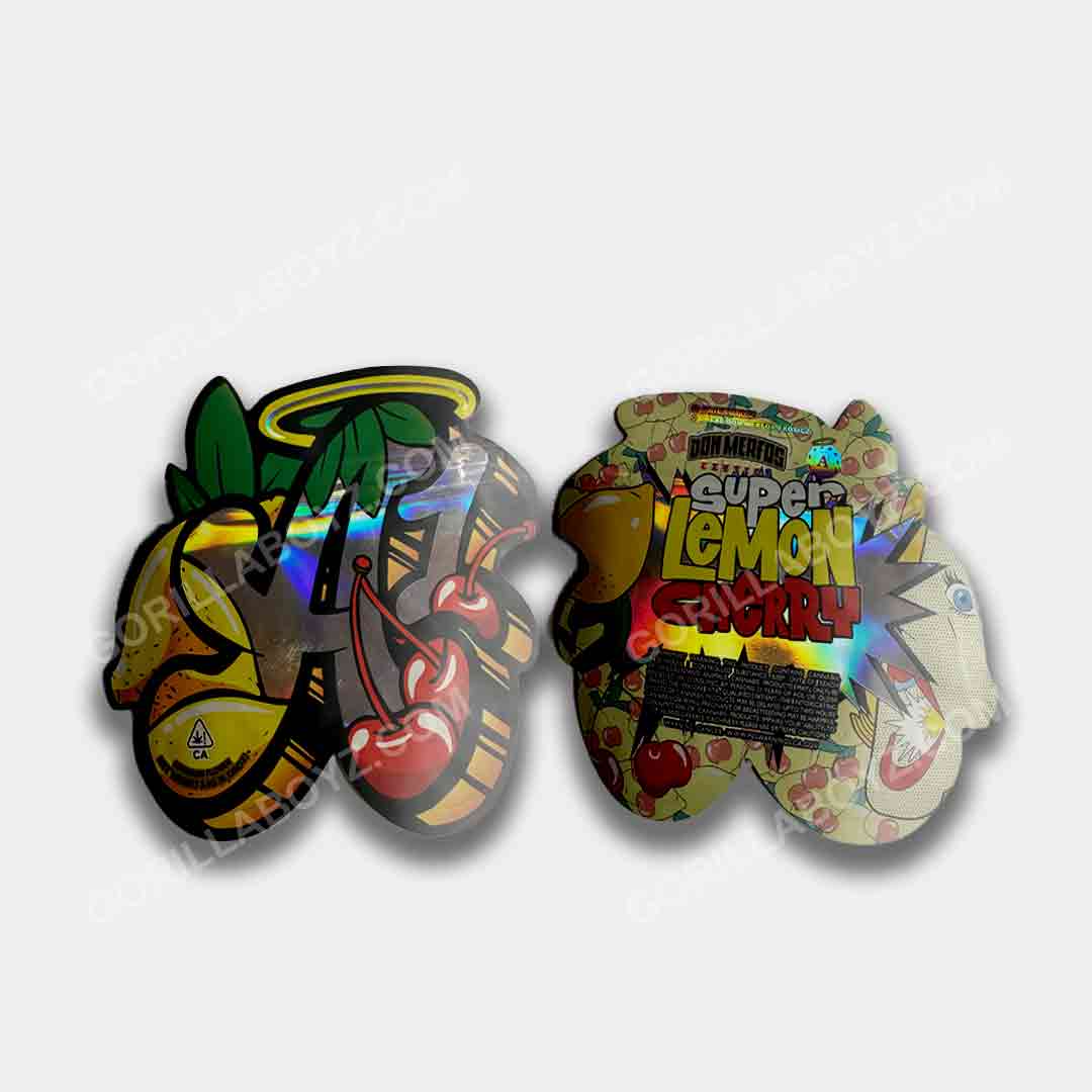 A1 Super Lemon Cherry Holographic 3D mylar bags 3.5 grams