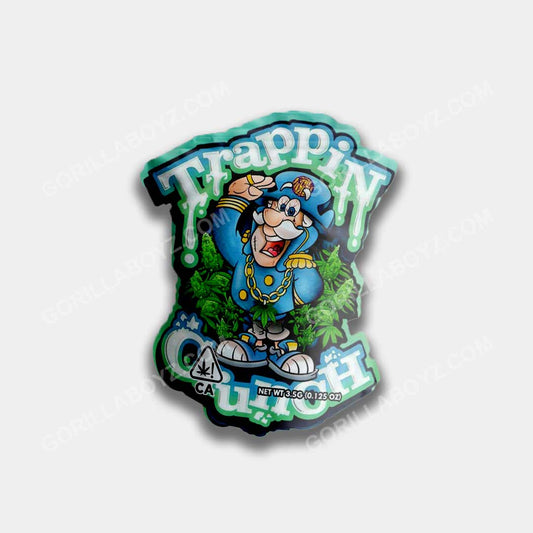 Trappin Crunch mylar bags 3.5 grams