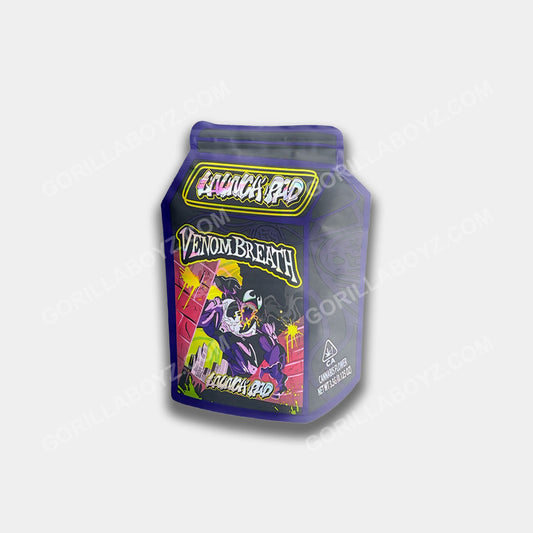 Venom Breath mylar bags 3.5 grams
