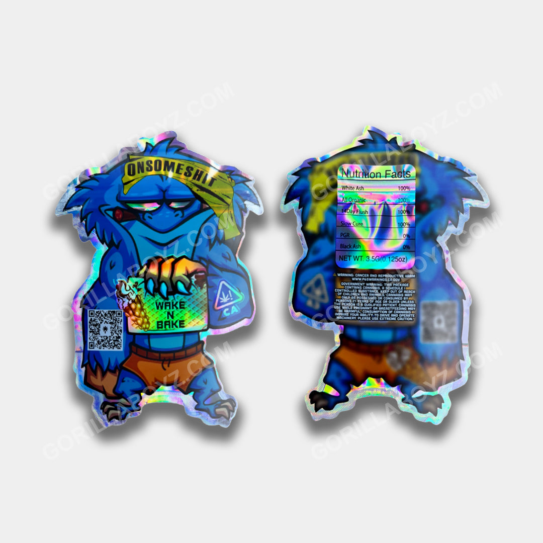Wake N Bake 3.5 gram mylar bags