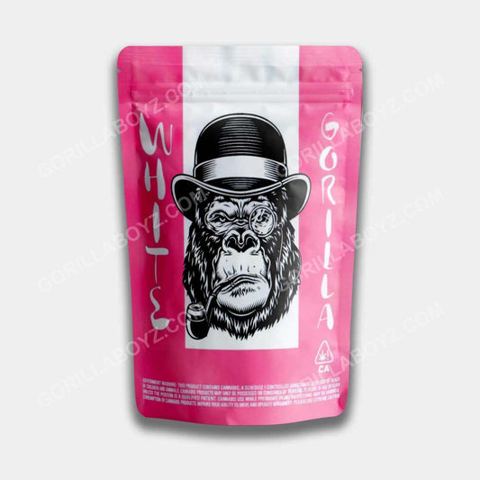 white gorilla mylar bags