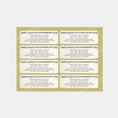 White Chocolate Strawberry Mylar Bag 3.5 Grams