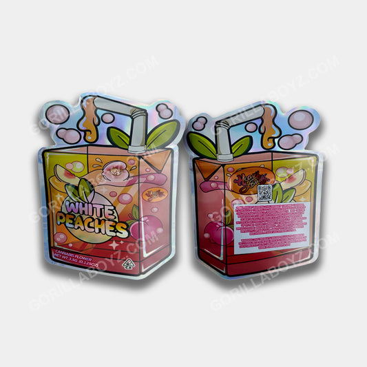 White Peaches mylar bags 3.5 grams