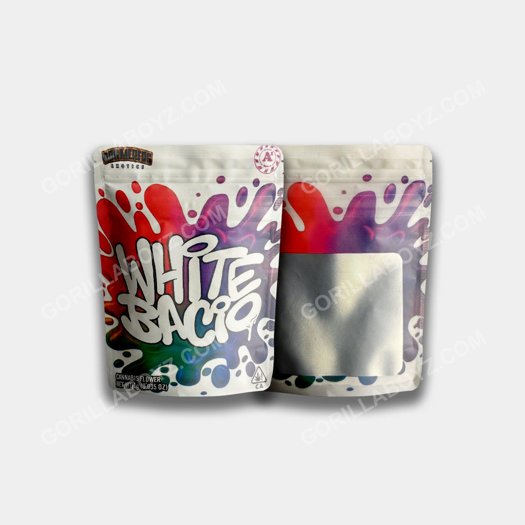White Bacio mylar bag 1 gram 
