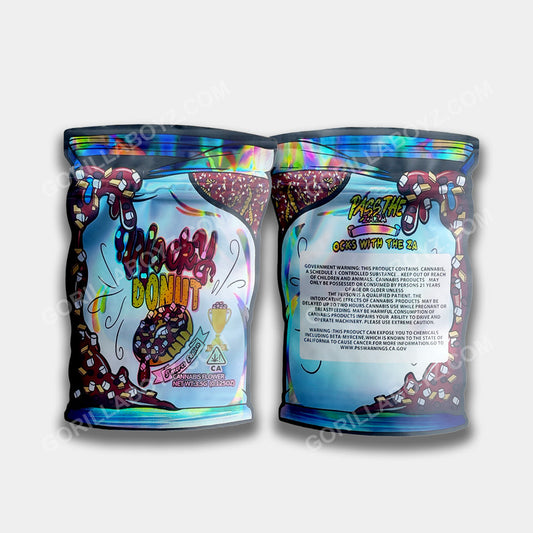 Wocky Donut mylar bags 3.5 grams